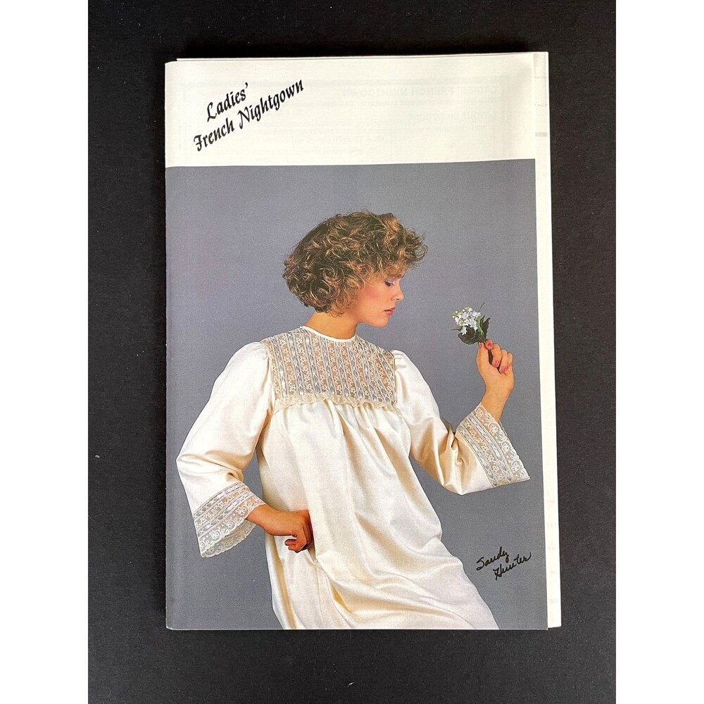 SANDY HUNTER LADIES FRENCH NIGHTGOWN PATTERN/INSTRUCTIONS SH120 SIZE P-EX-L 1985